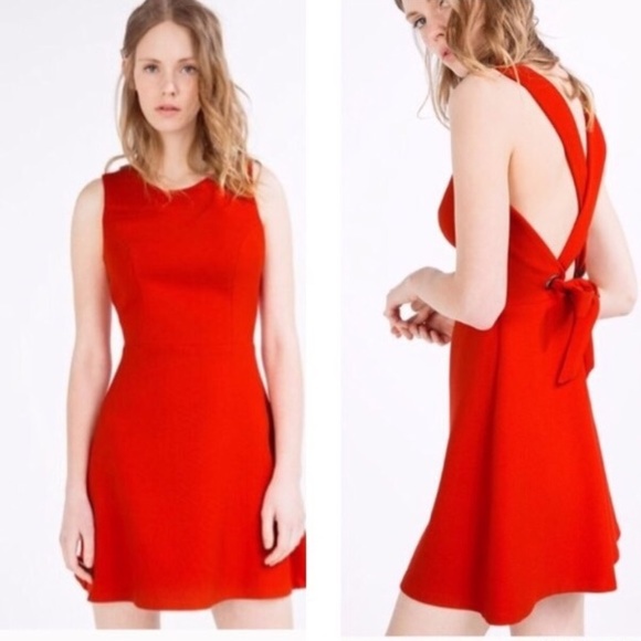 Zara Dresses & Skirts - ZARA Red Dress Womens Large NWT